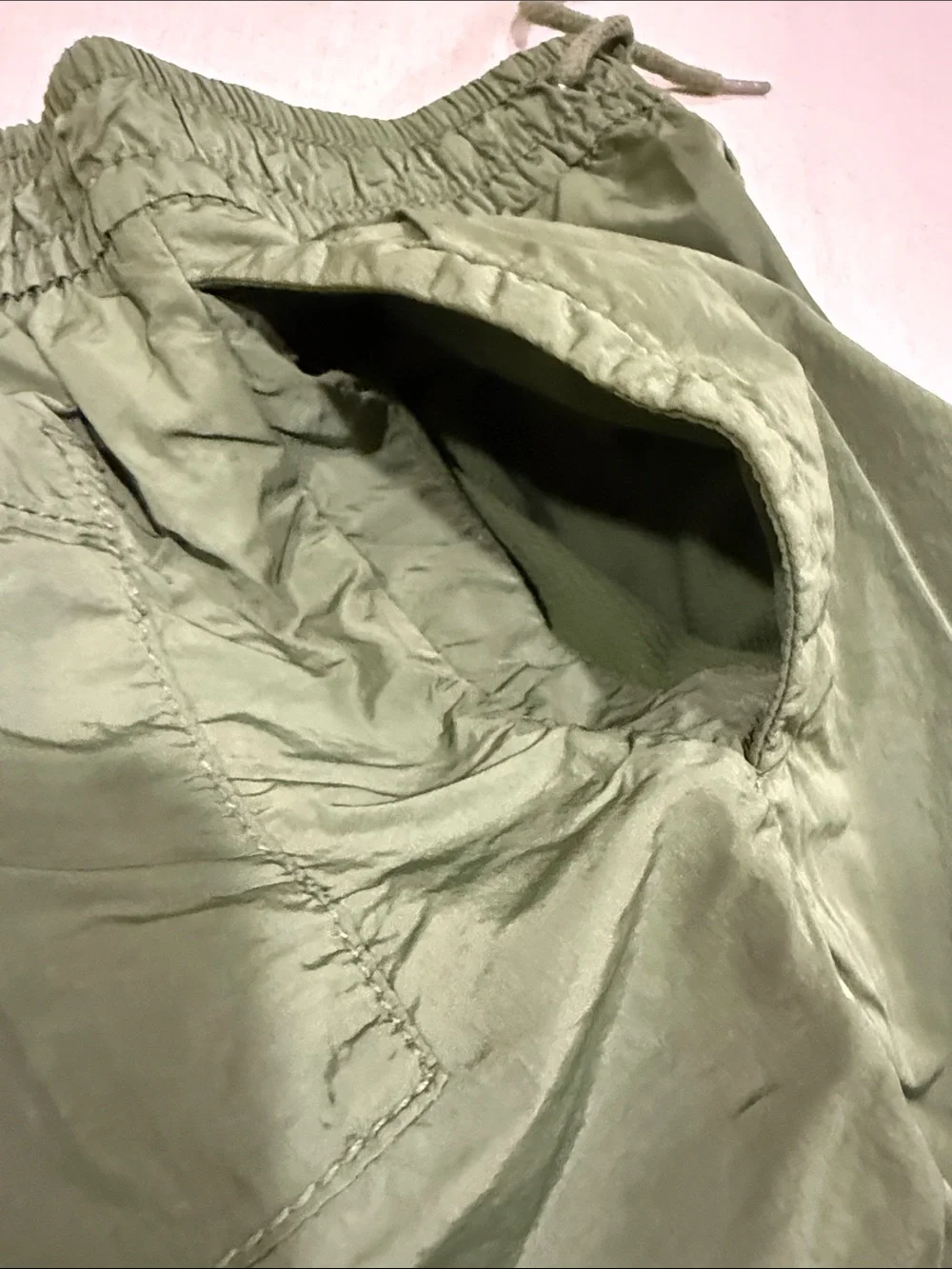 GAP Olive Green Drawstring Athletic Shorts